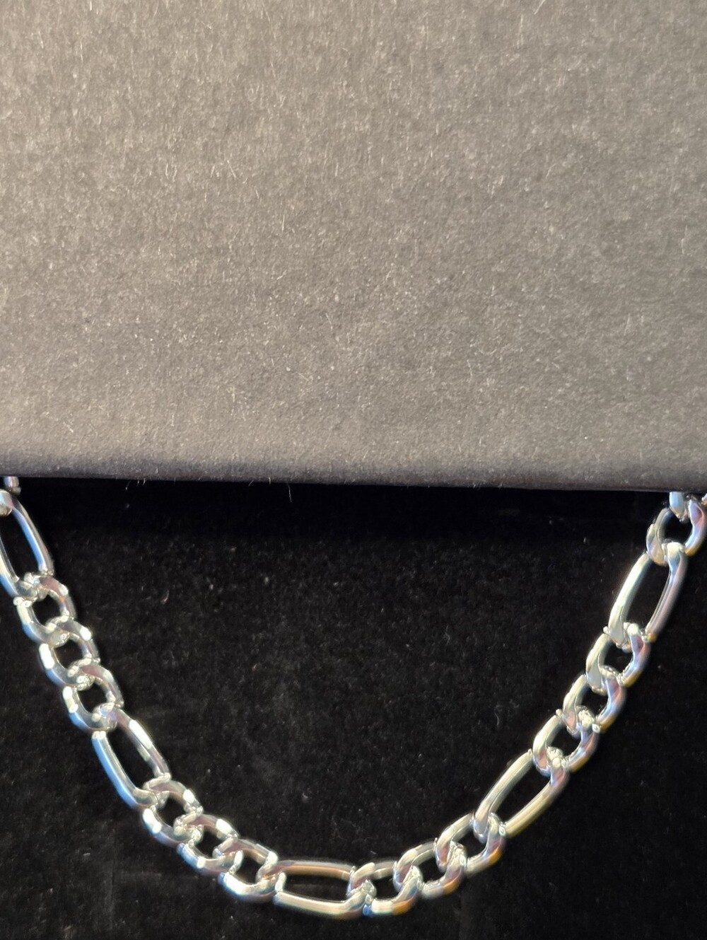 STERLING SILVER FIGARO NECKLACE